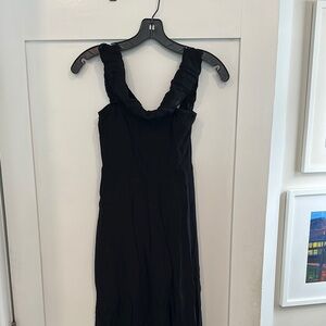 Reformation Elegant Black Sleeveless Dress